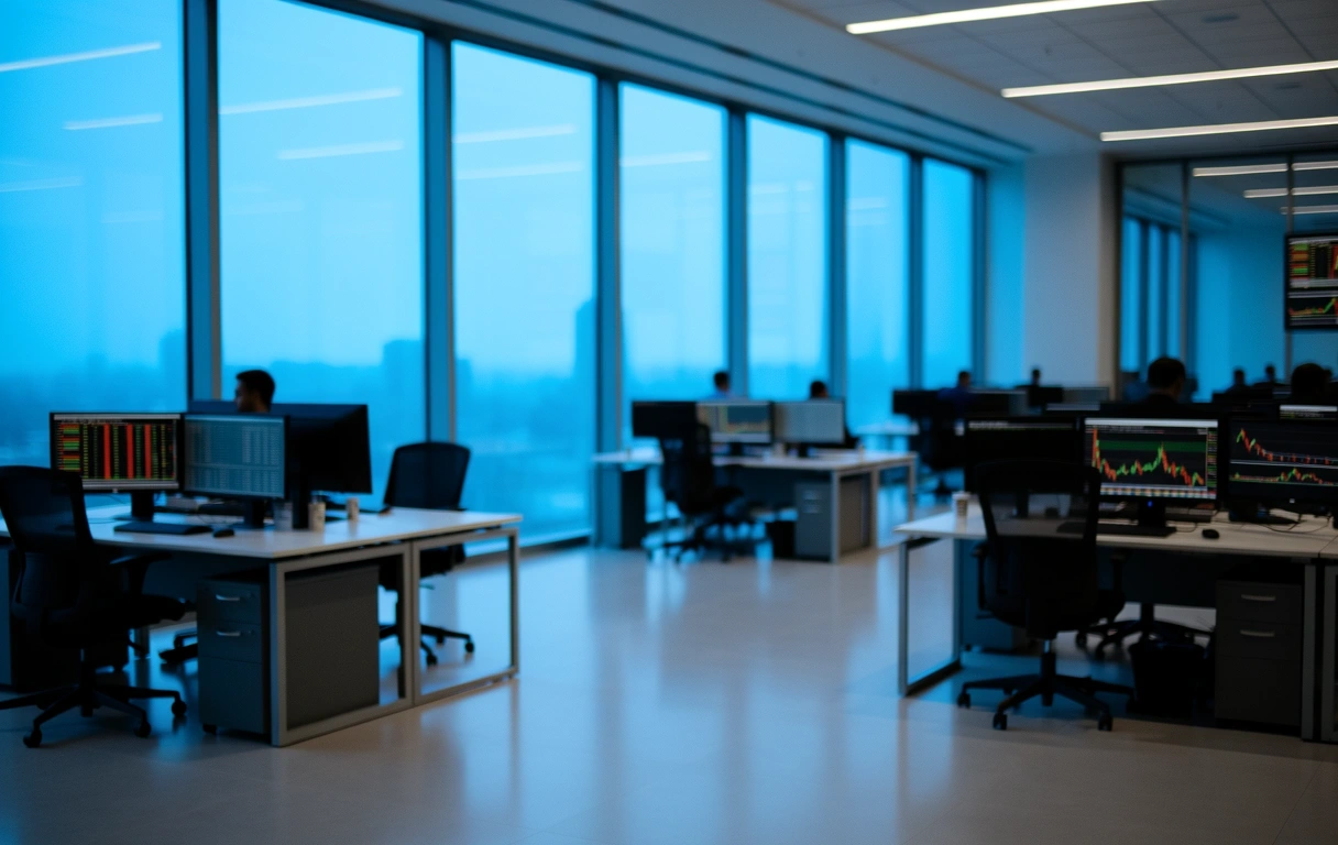 Ambiente de análise financeira profissional